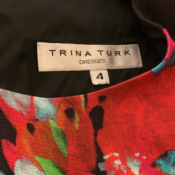 🟠 Trina Turk 🟠 abstract flower mini dress - Picture 4 of 7